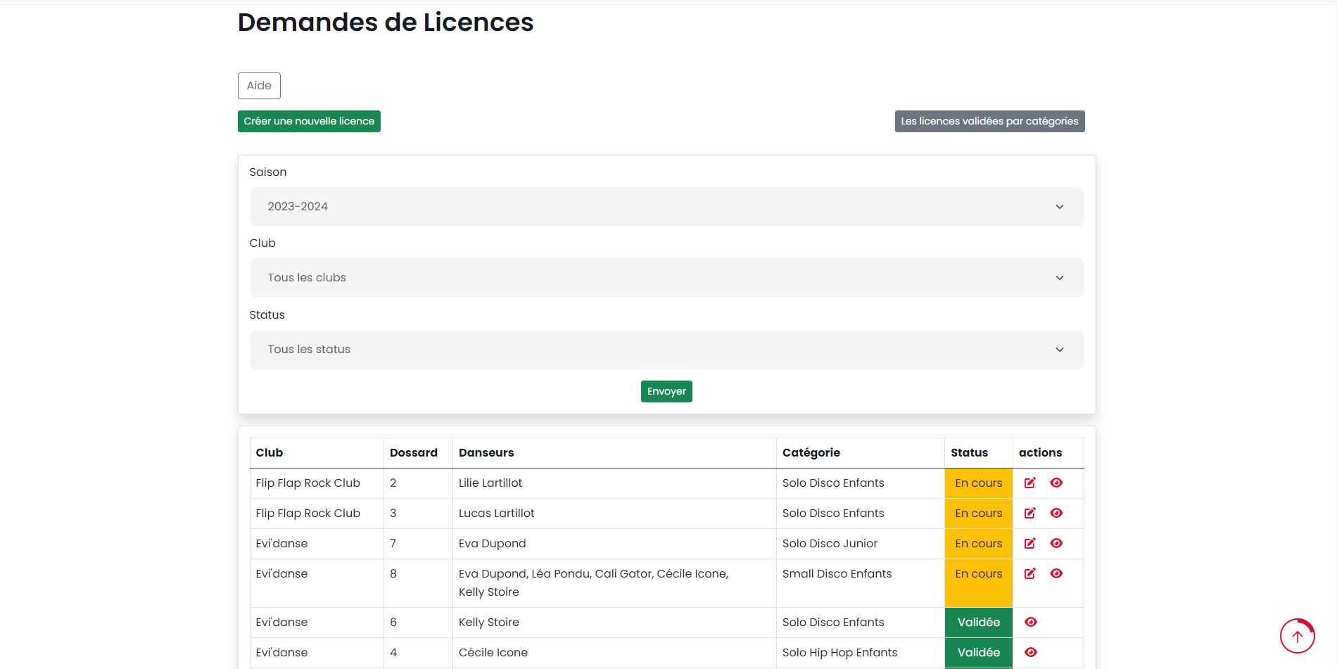 fdo - gestion Licences